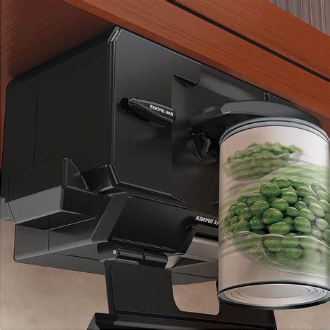 tainless steel under cabinet electric can opener|under cabinet can openers.